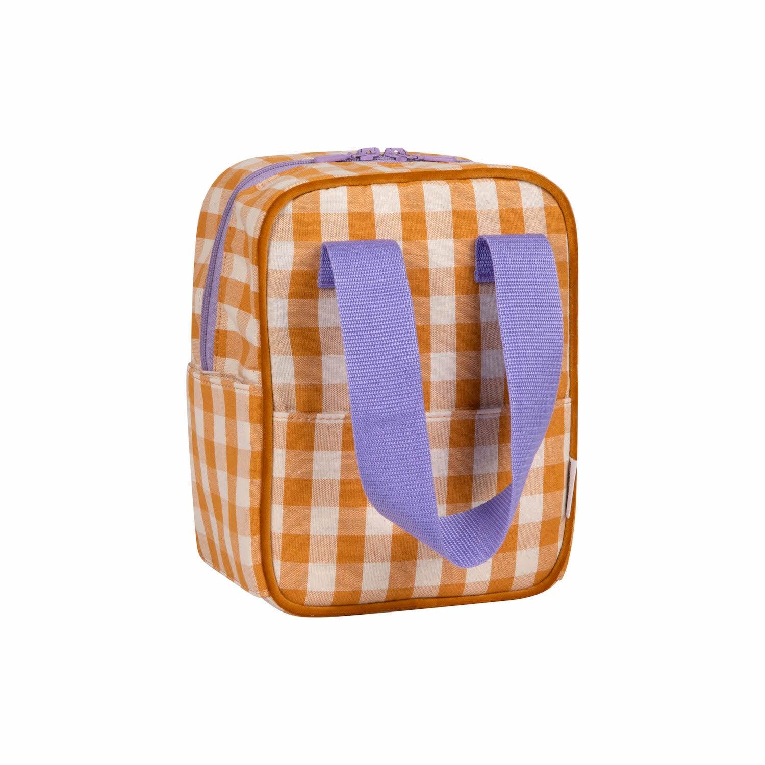 yellow gingham backpack by bettys home